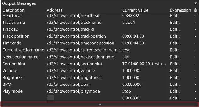 Adding output message