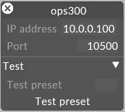 AnalogWayOPS300 device properties