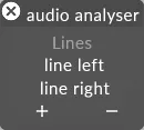 AudioAnalyser menu