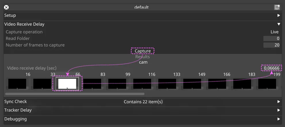 Calibrate Delays editor