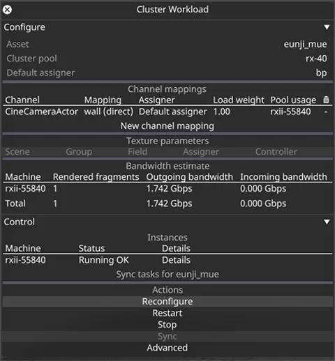 RS Cluster Workload