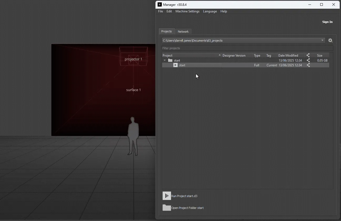 Creating a remote profile in d3Manager
