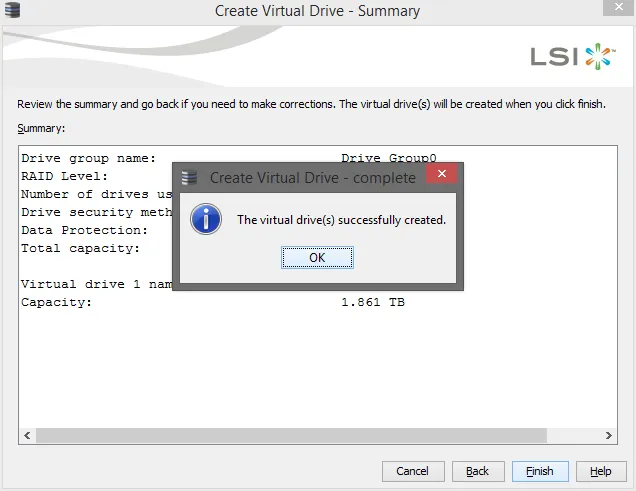 Virtual Drive should be complete