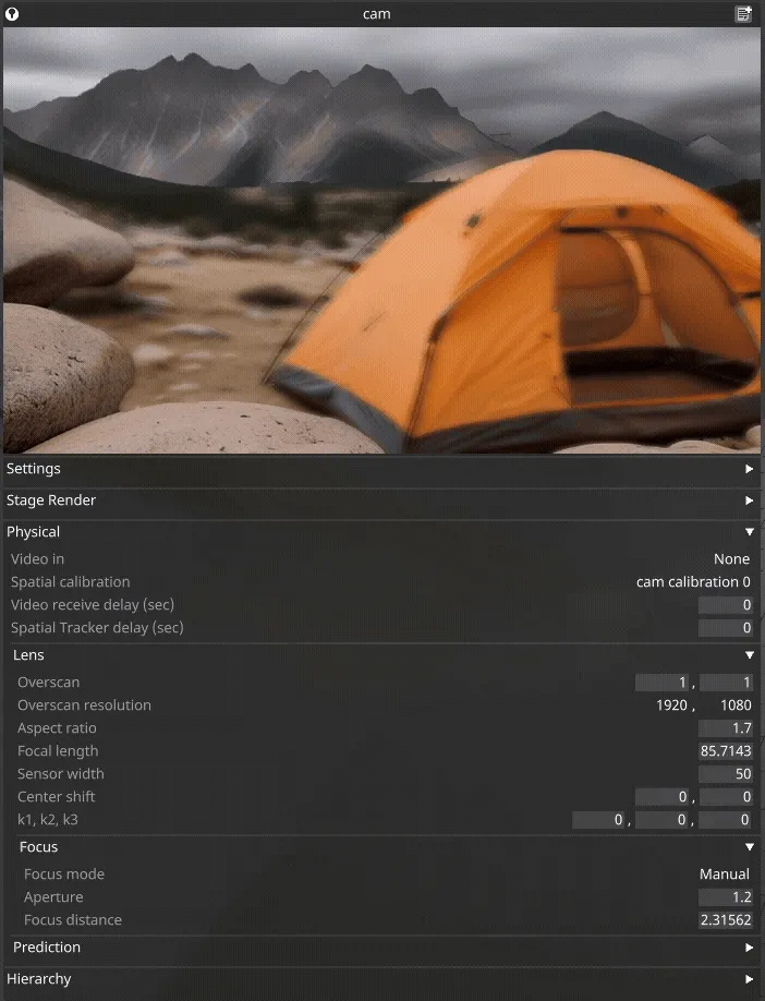 Depth of field for a 2.5D layer