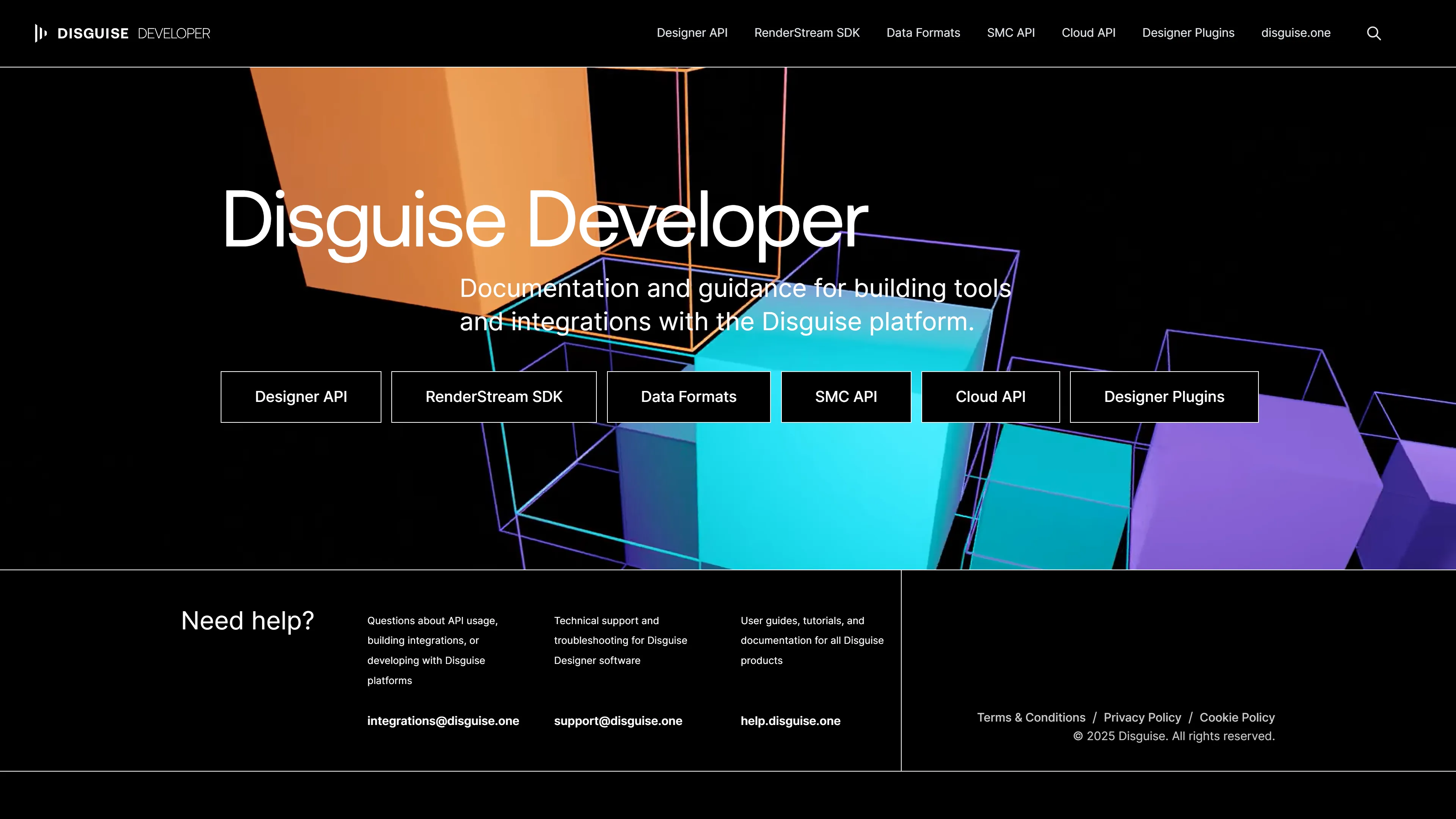 Disguise Developer Portal