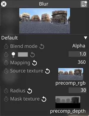 Blur layer