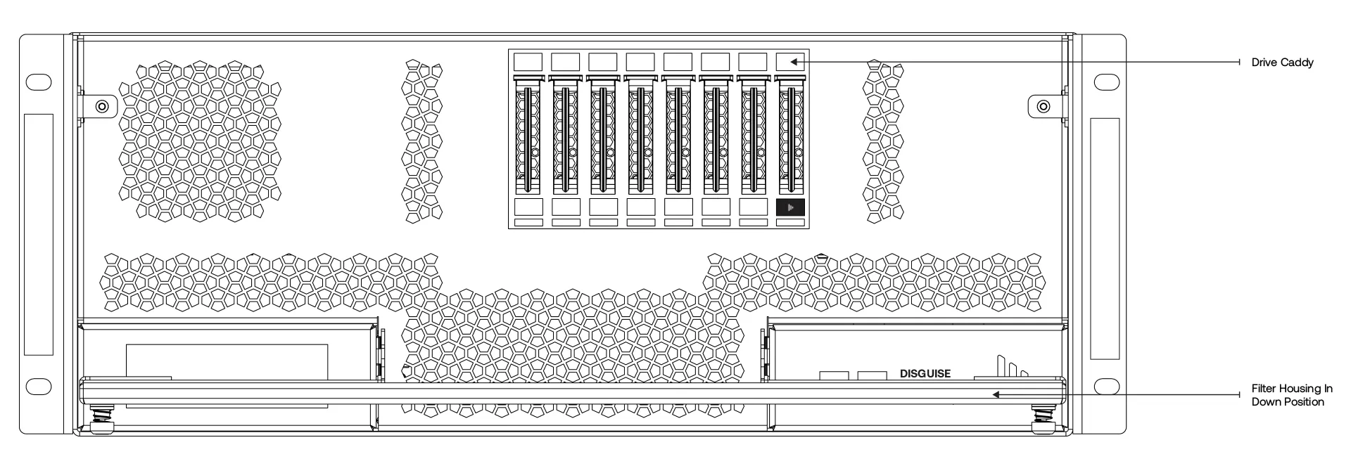 Front grill down view of GX 3+
