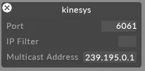 Kinesys driver properties