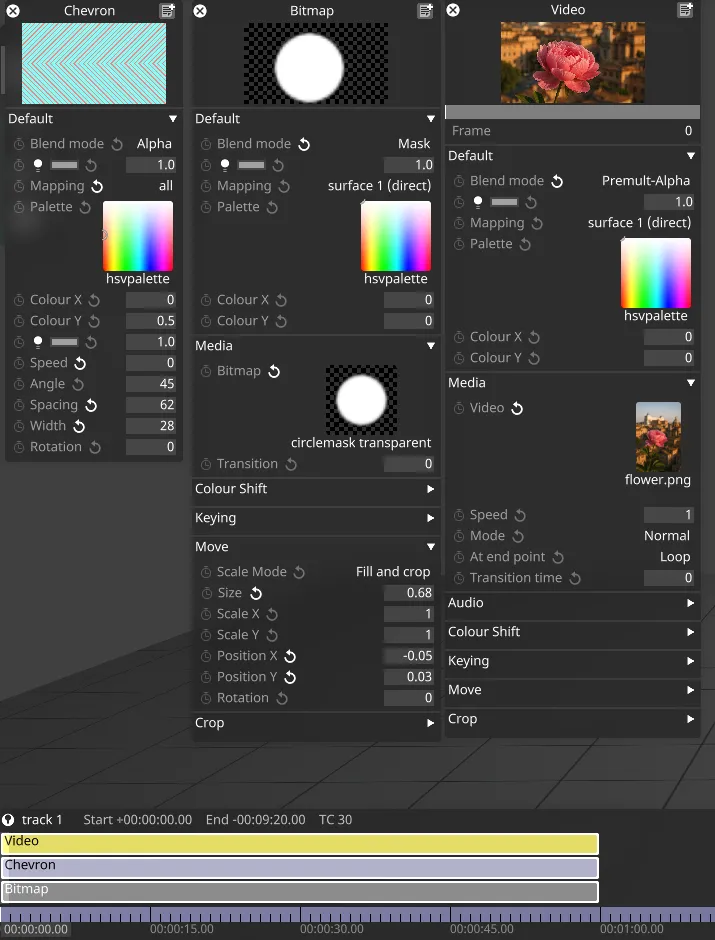 Layer setup