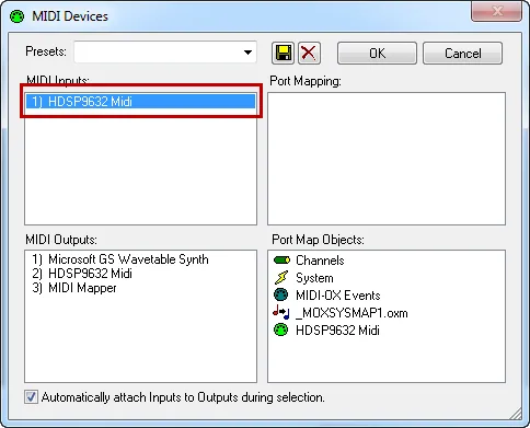 Proving MIDI Input