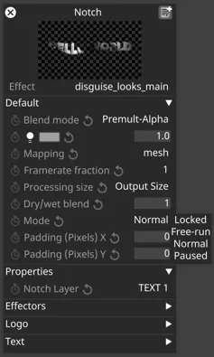 Notch layer mode
