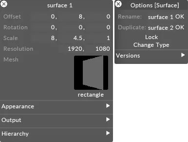 Object options