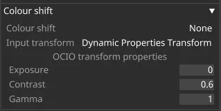 OCIO Dynamic Properties