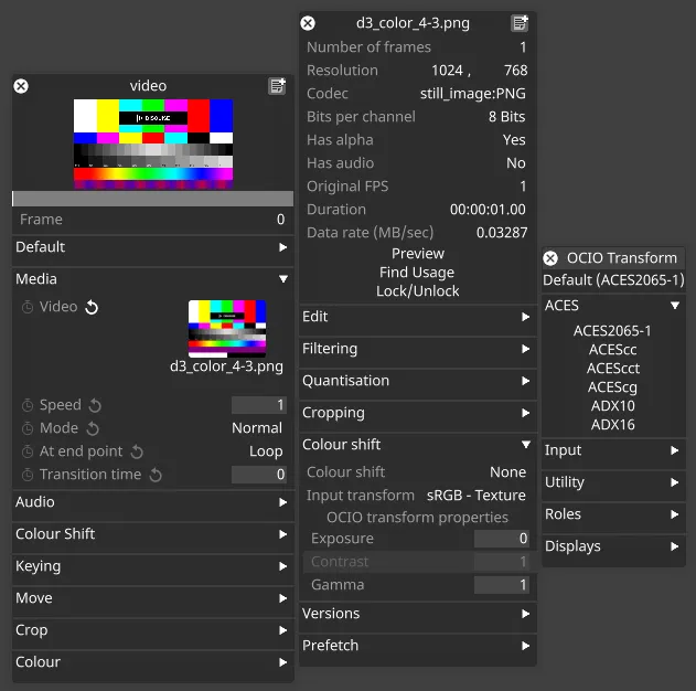 OCIO Input Transform