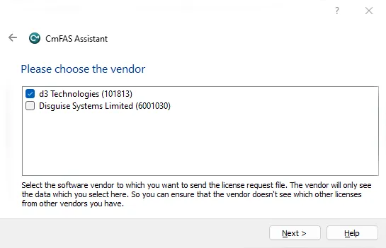 Offline License Activation 0 ControlCenter b