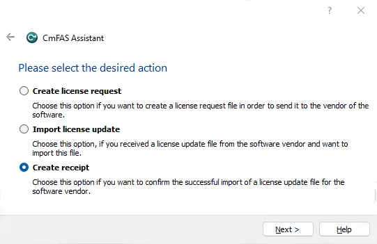 Offline License Activation 2 ControlCenter e