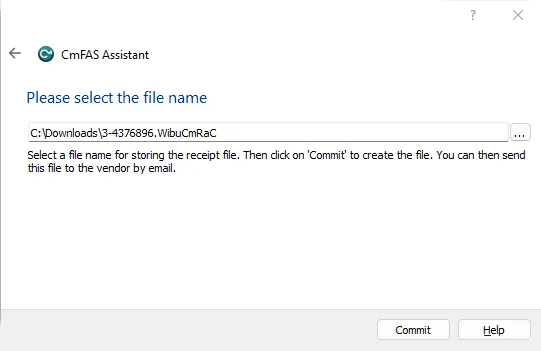 Offline License Activation 2 ControlCenter g