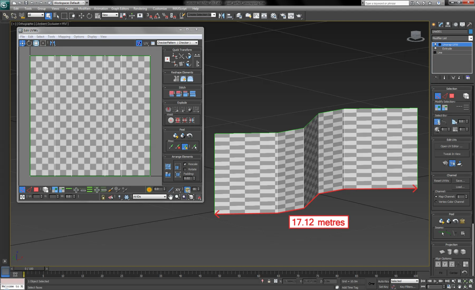 Rendering UV maps to content templates