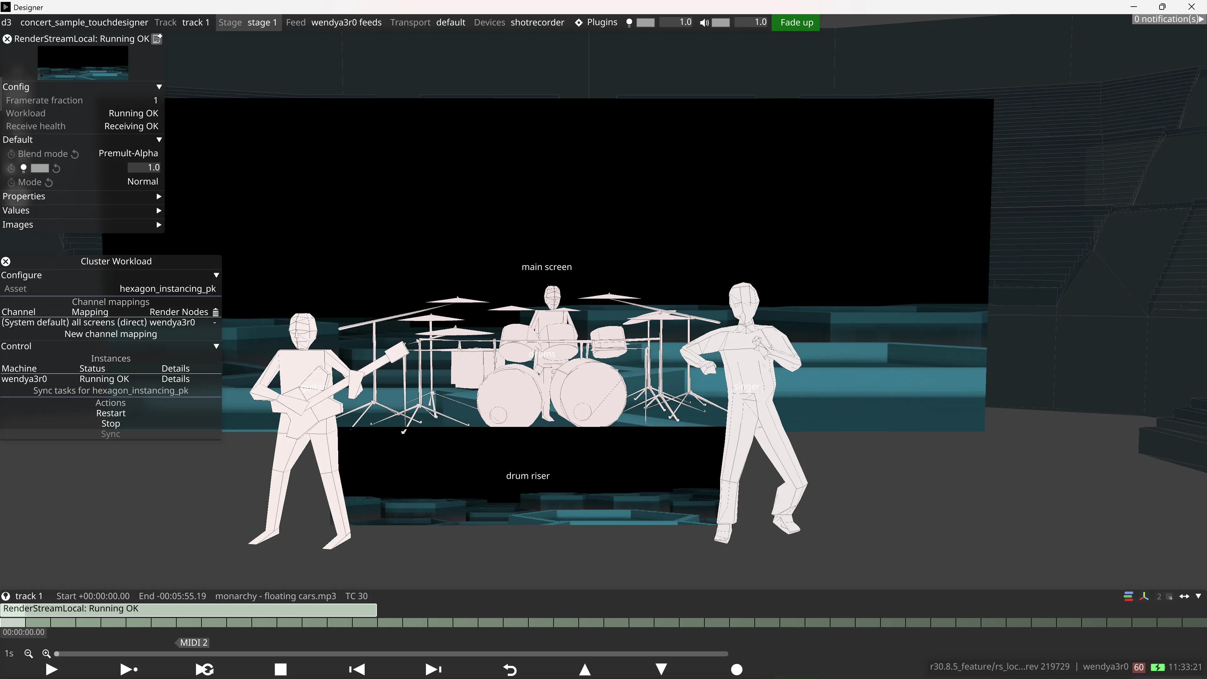 RenderStream Local with Touch Designer