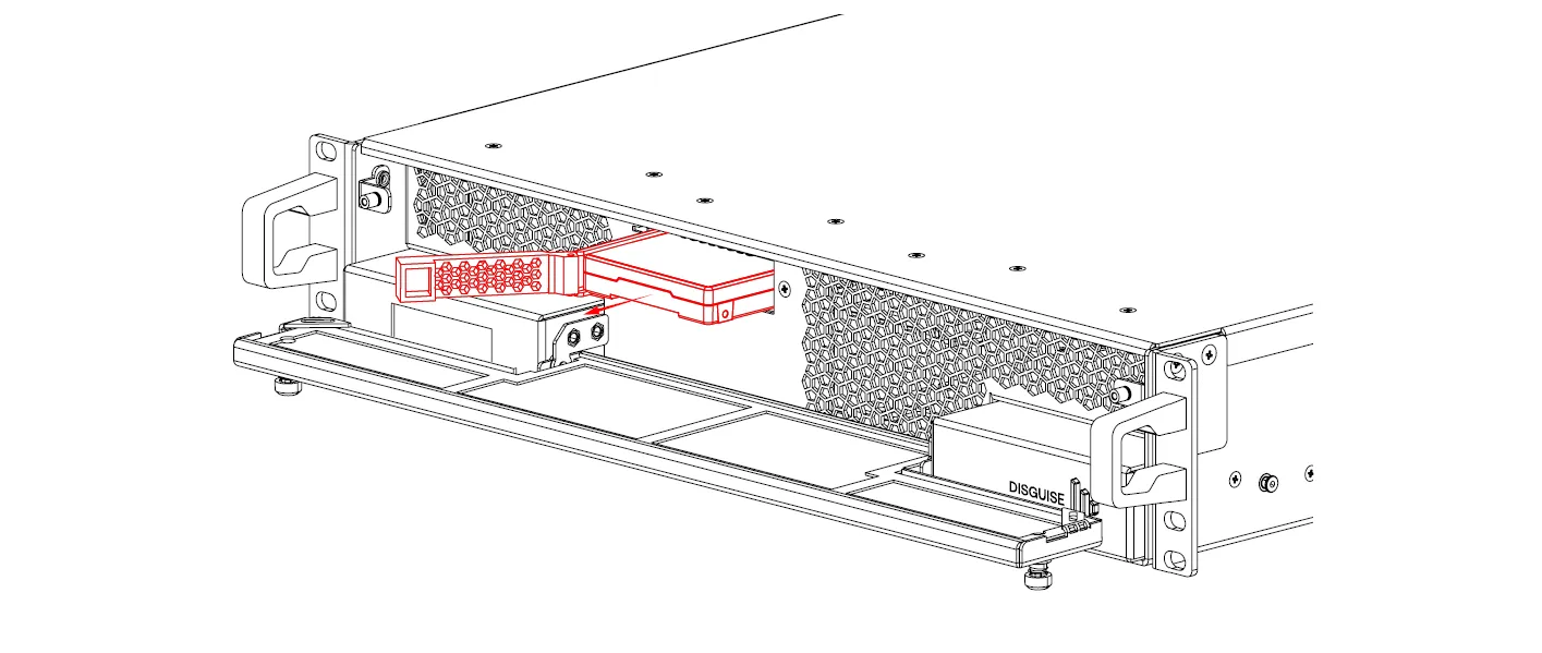 Pull out the drive caddy carefully