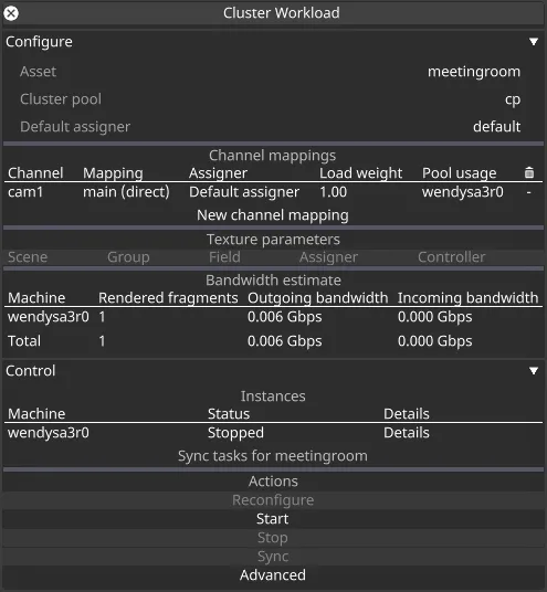 Cluster workflow in r21