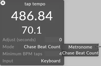 Tap temp timecode transport