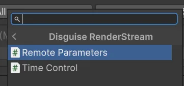Remote Parameters component