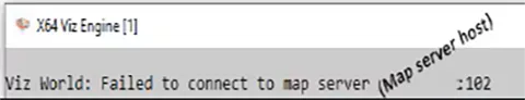Viz World Server / Map Server Connection