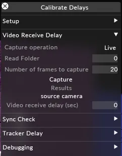 Video Receive Delay Editor