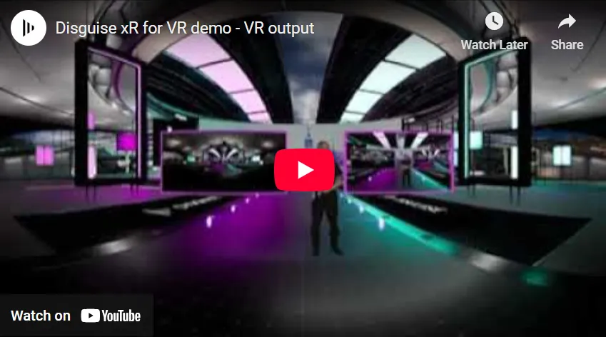 xR for VR demo - VR output, hosted in YouTube